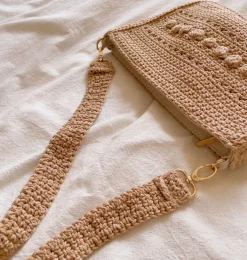 Elena Handbags Handmade Crochet Messenger Bag