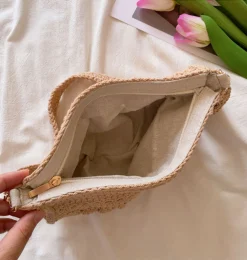 Elena Handbags Handmade Crochet Messenger Bag