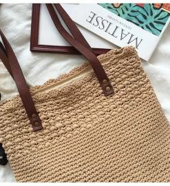 Elena Handbags Handmade Crochet Shoulder Bag