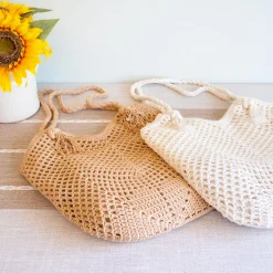 Elena Handbags Handmade Crochet Retro Style Tote Bag