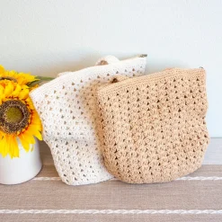 Elena Handbags Handmade Crochet Retro Style Tote Bag