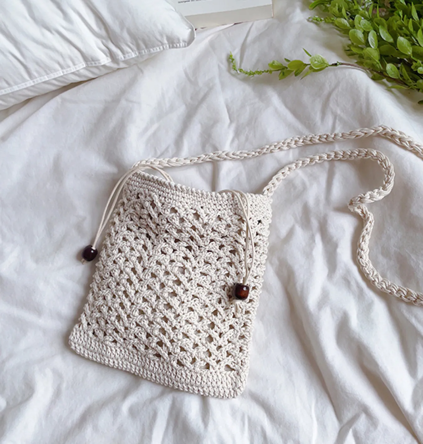 Elena Handbags Handmade Crochet Crossbody Purse
