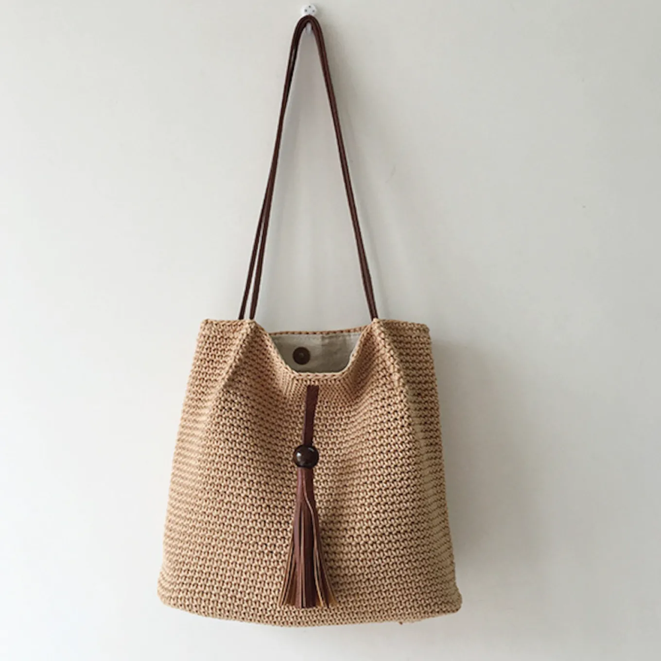 Elena Handbags Handmade Retro Woven Shoulder Bag