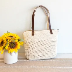 Elena Handbags Handmade Retro Woven Shoulder Bag