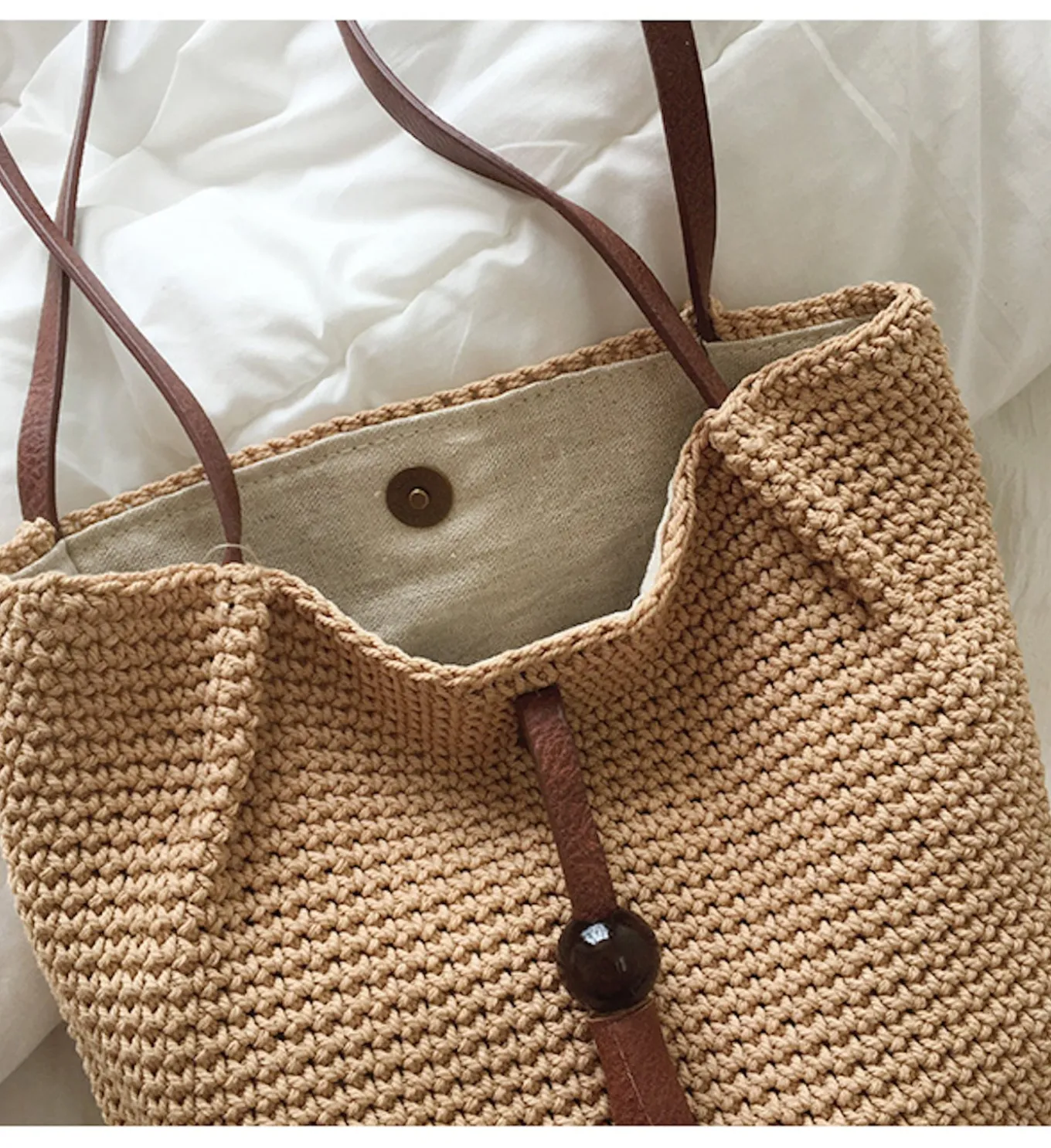 Elena Handbags Handmade Retro Woven Shoulder Bag