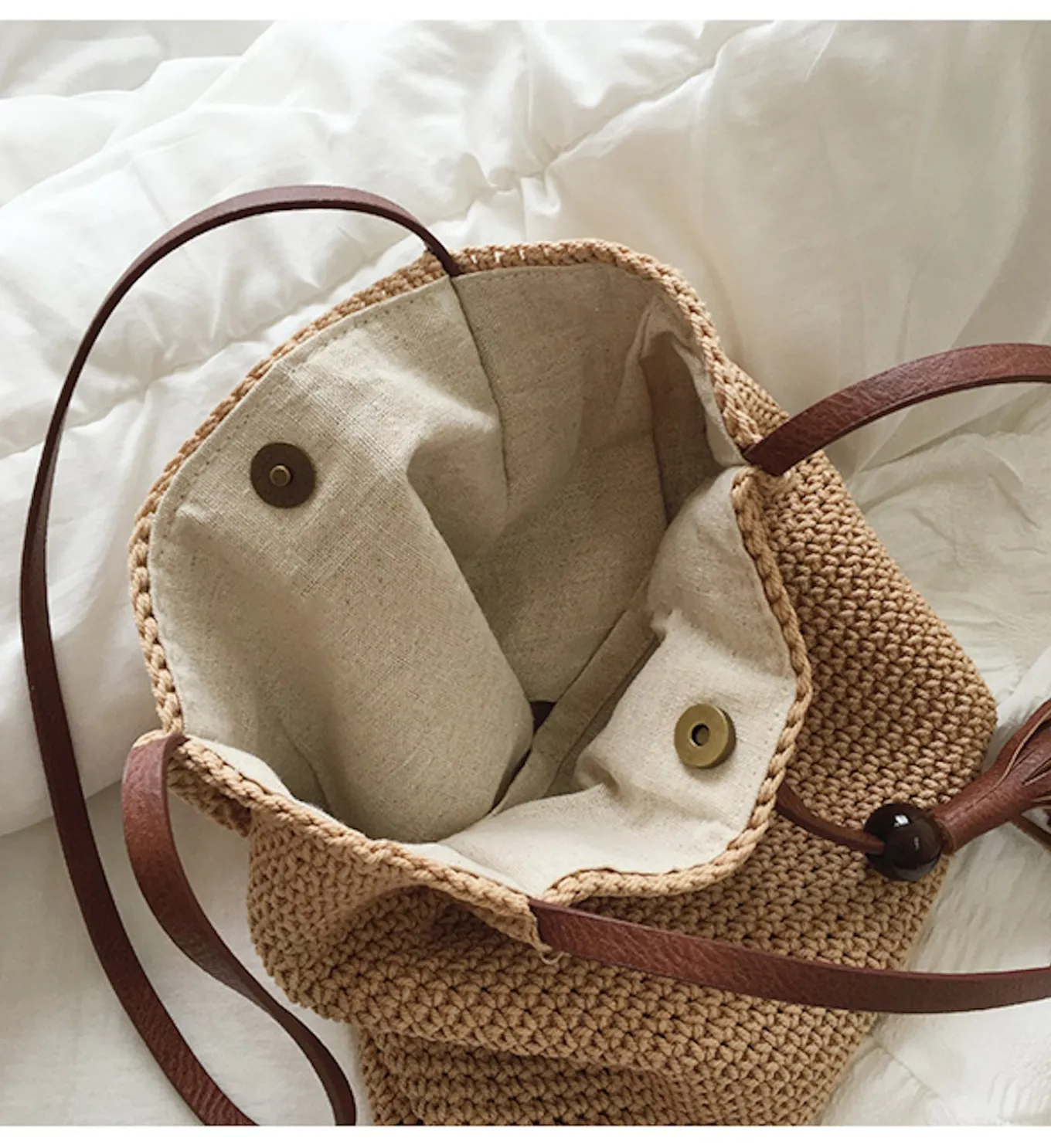 Elena Handbags Handmade Retro Woven Shoulder Bag