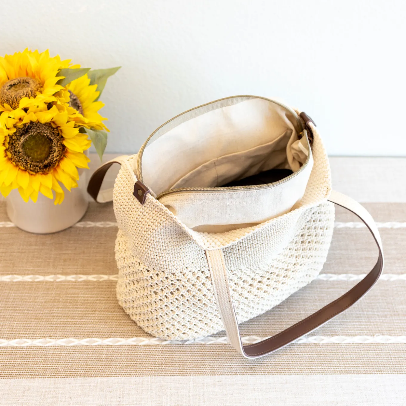 Elena Handbags Handmade Retro Woven Shoulder Bag
