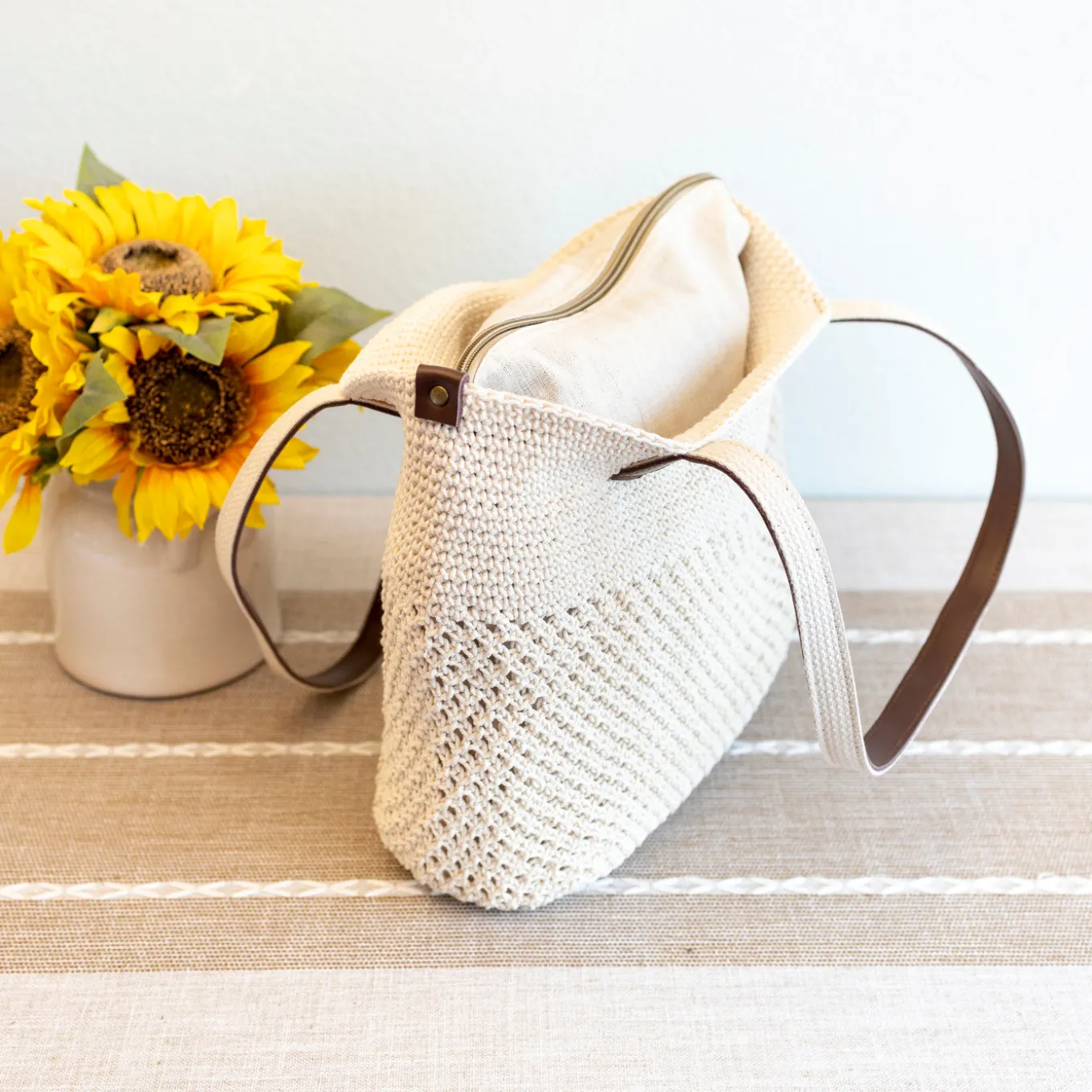 Elena Handbags Handmade Retro Woven Shoulder Bag