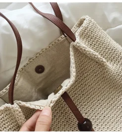 Elena Handbags Handmade Retro Woven Shoulder Bag