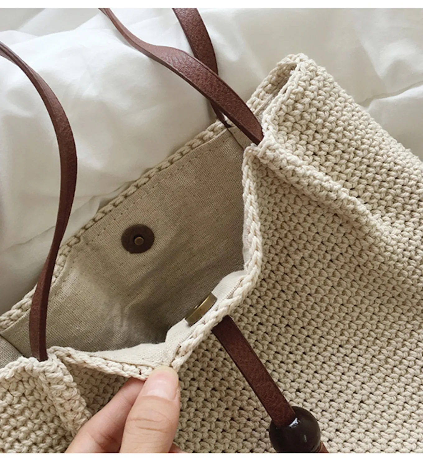 Elena Handbags Handmade Retro Woven Shoulder Bag
