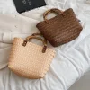 Elena Handbags Handmade Summer Beach Basket Tote