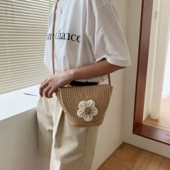 Elena Handbags Knit Flap Shoulder Bag