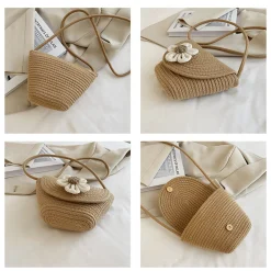 Elena Handbags Knit Flap Shoulder Bag