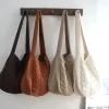Elena Handbags Knit Patterned Cotton Shoulder Bag