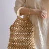 Elena Handbags Knit Top Handle Bag