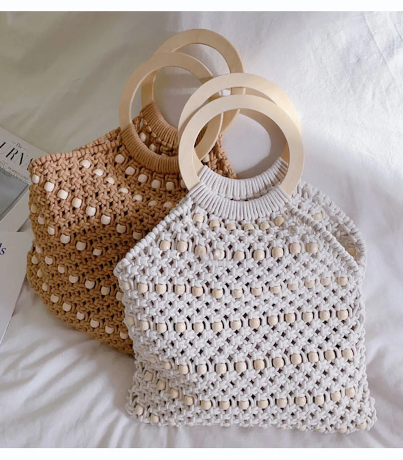 Elena Handbags Knit Top Handle Bag