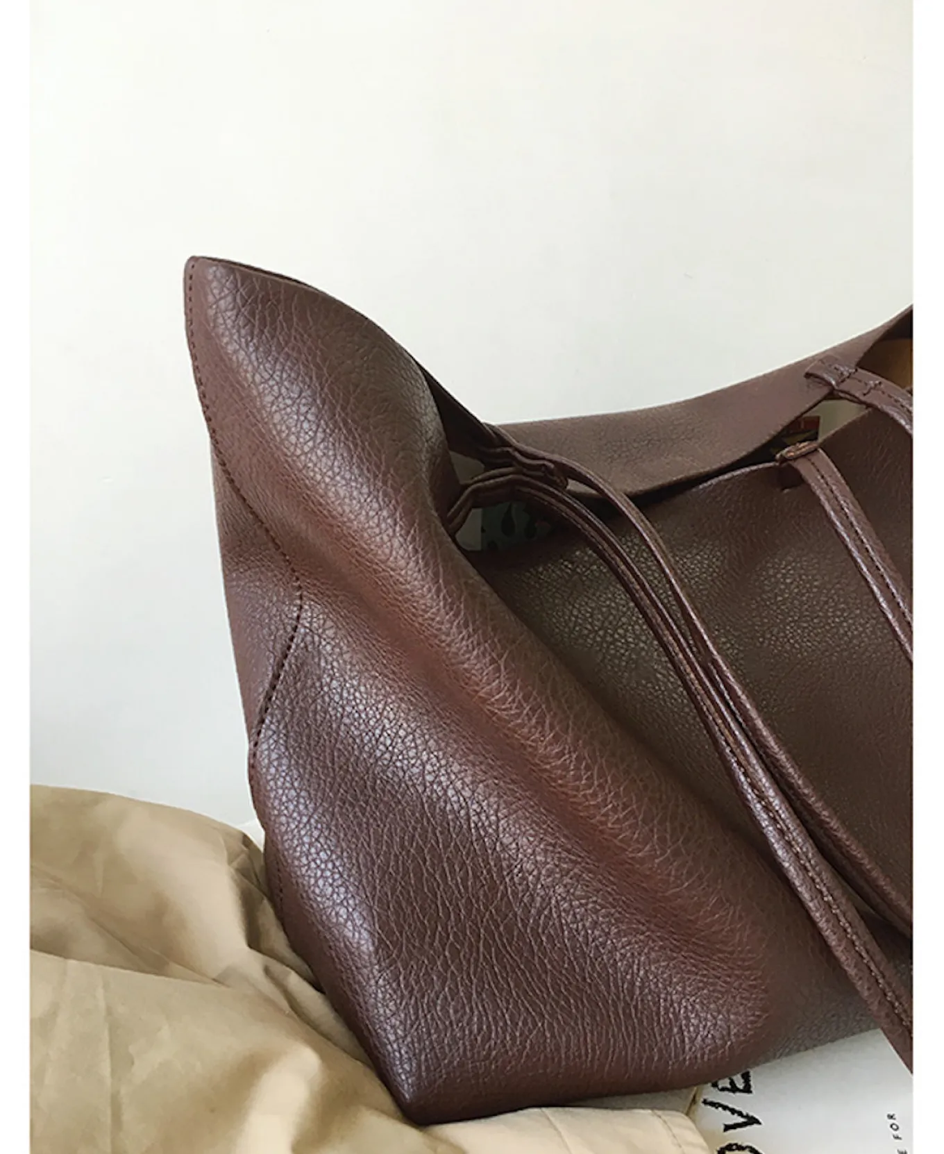 Elena Handbags Large Carryall Tote In Soft Pebbled Leather