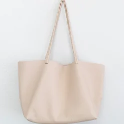 Elena Handbags Large Carryall Tote In Soft Pebbled Leather