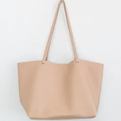 Elena Handbags Large Carryall Tote In Soft Pebbled Leather