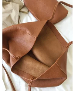 Elena Handbags Large Carryall Tote In Soft Pebbled Leather