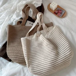 Elena Handbags Large Crochet Tote Bag