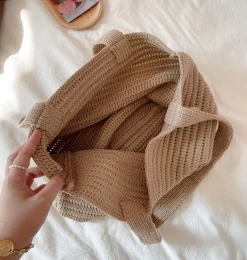 Elena Handbags Large Crochet Tote Bag