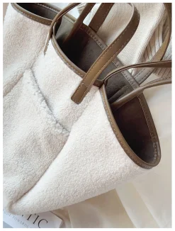 Elena Handbags Large Faux Furry Tote Bag