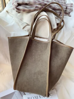 Elena Handbags Large Faux Furry Tote Bag