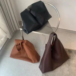 Elena Handbags Large Hobo Leather Shoulder Bag