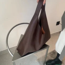 Elena Handbags Large Hobo Leather Shoulder Bag