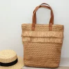 Elena Handbags Large Straw Fashion Tote