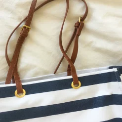 Elena Handbags Large Striped Tote Handbags