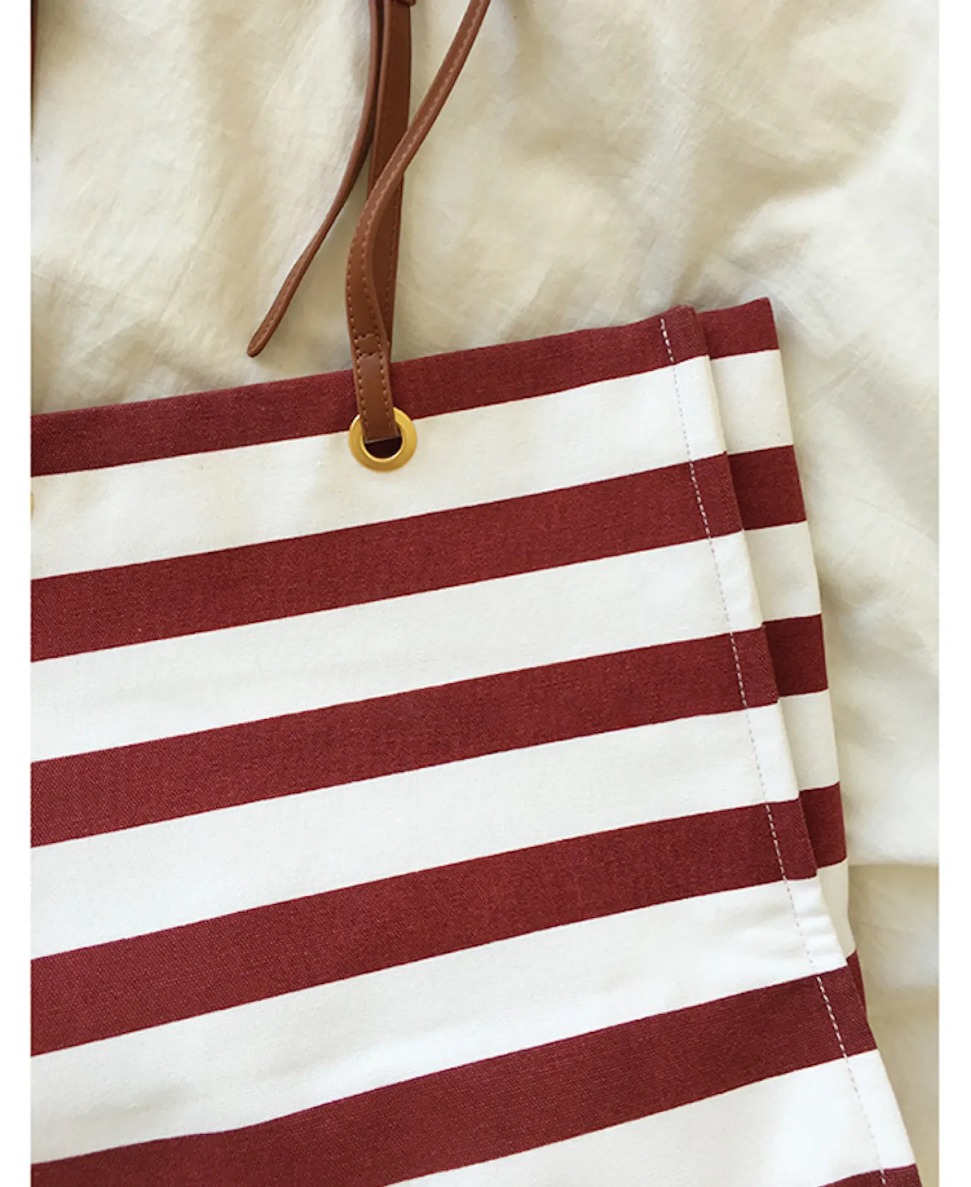 Elena Handbags Large Striped Tote Handbags