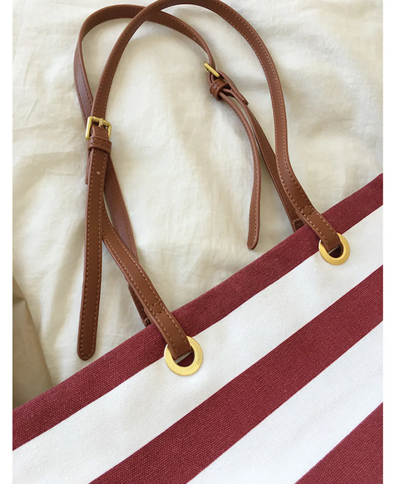 Elena Handbags Large Striped Tote Handbags