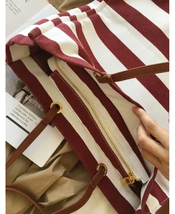 Elena Handbags Large Striped Tote Handbags