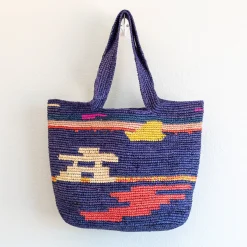 Elena Handbags Large Summer Fashion Raffia Tote Bag