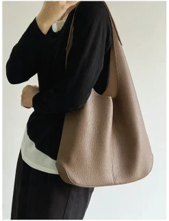 Elena Handbags Leather Sling Shoulder Tote