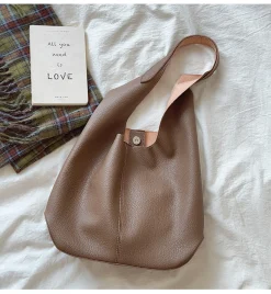 Elena Handbags Leather Sling Shoulder Tote