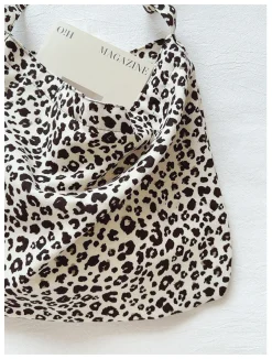 Elena Handbags Leopard Print Canvas Fashion Shoulder Bag