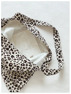 Elena Handbags Leopard Print Canvas Fashion Shoulder Bag