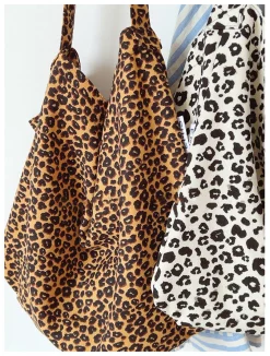 Elena Handbags Leopard Print Canvas Fashion Shoulder Bag
