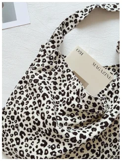 Elena Handbags Leopard Print Canvas Fashion Shoulder Bag