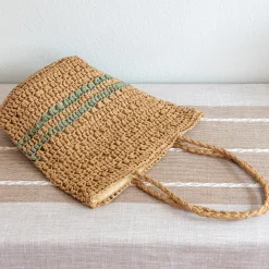 Elena Handbags Lightweight Straw Woven Summer Tote