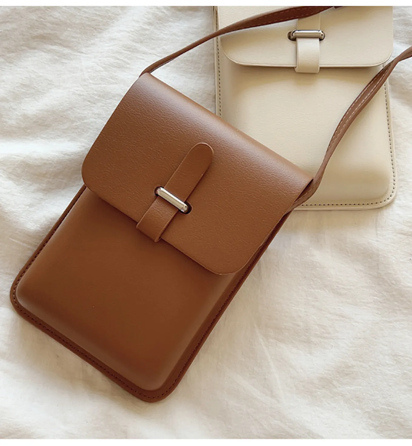 Elena Handbags Mini Leather Camera Sling Bag