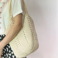Elena Handbags Minimalistic Crochet Handbag