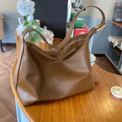 Elena Handbags Modern Leather Shoulder Bag
