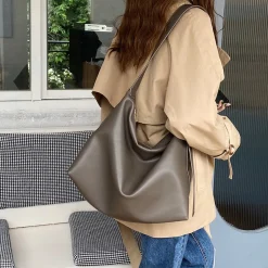Elena Handbags Modern Leather Shoulder Bag