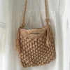 Elena Handbags Natural Cotton Fashion Casual Shoulder Bag