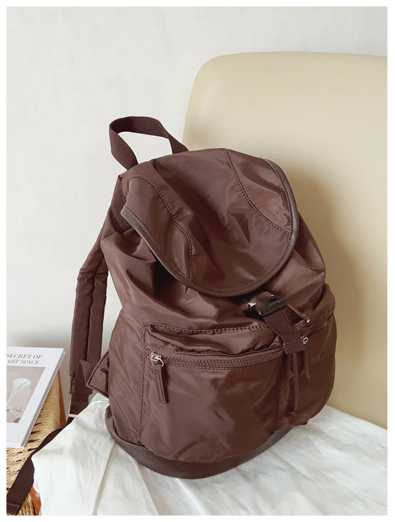 Elena Handbags Nylon Fashion Backpack
