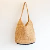 Elena Handbags Raffia Summer Beach Straw Shoulder Bag